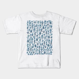 Robots Pattern Kids T-Shirt